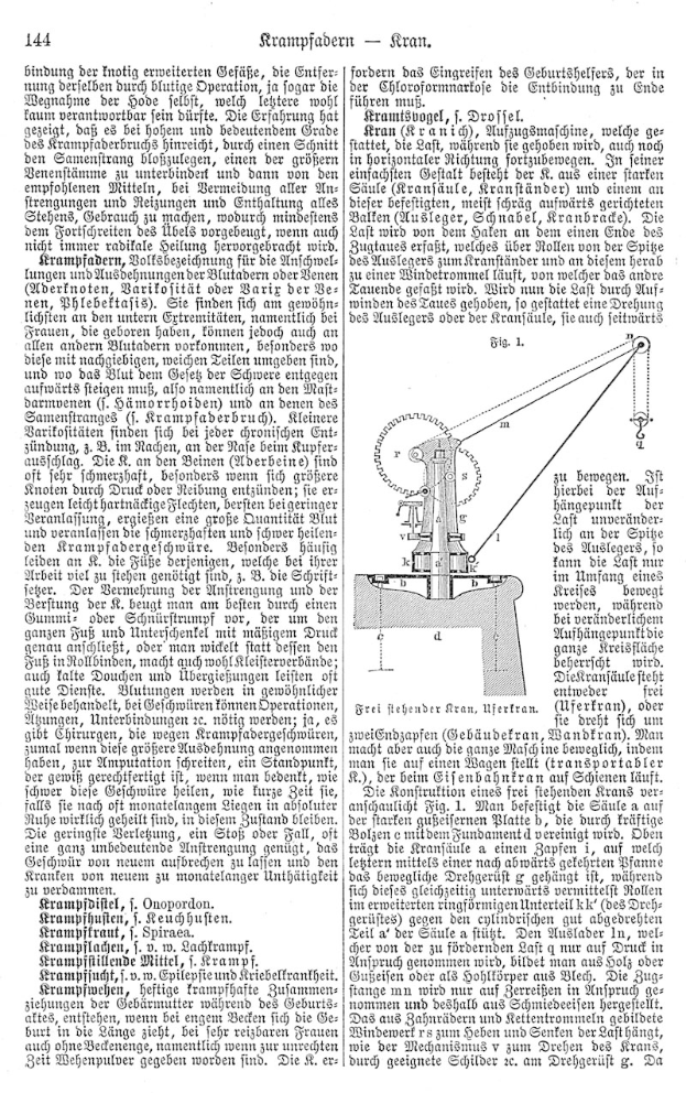 Eine Buchseite mit einer Zeichnung einer Maschine mit dem Text "Deutsches Patent 114,000,000" und die Maschinenillustration rechts positioniert.